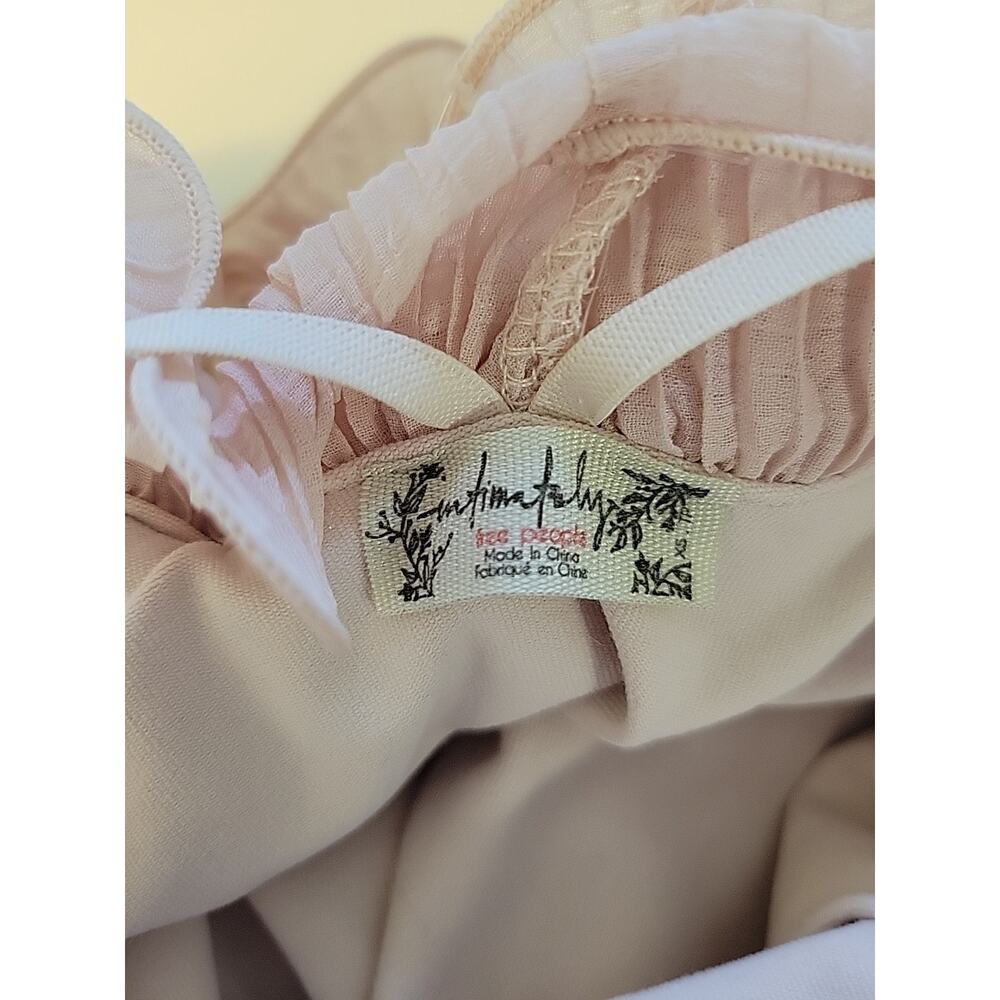 Intimately Free People For The Frill Of It Pink Ruffled Bodysuit Women's XS - Picture 11 of 13